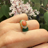 Vintage Cartier ring met koraal, chrysopraas en diamant - #5
