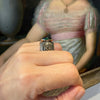 Zilveren en gouden ring met toermalijn - #5