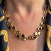 Lang vintage collier met email - #5