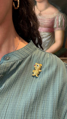 Beertje van goud, smaragd en diamant - #4