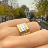 Lanières rings in two tones of gold - #8