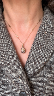 Gouden eitje met email en diamant - #3