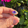 Antique platinum ring with amethyst - #4