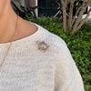 Gouden broche met diamant en email - #7