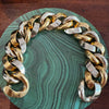 Vintage two-tone gold link bracelet Pomellato - #3