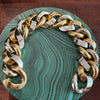 Vintage bicolor gouden schakelarmband Pomellato - #3