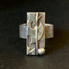 Silver ring by designer Jean Després