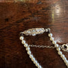 Necklace with natural pearls