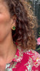 Vintage clip-on earrings with tourmaline - #2
