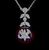 Antique garnet pendant with star