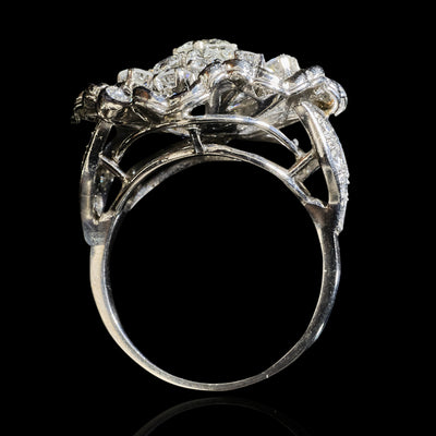 Cocktail ring with 42 brilliant cut diamonds - #3