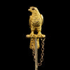 Gold tie pin with falcon